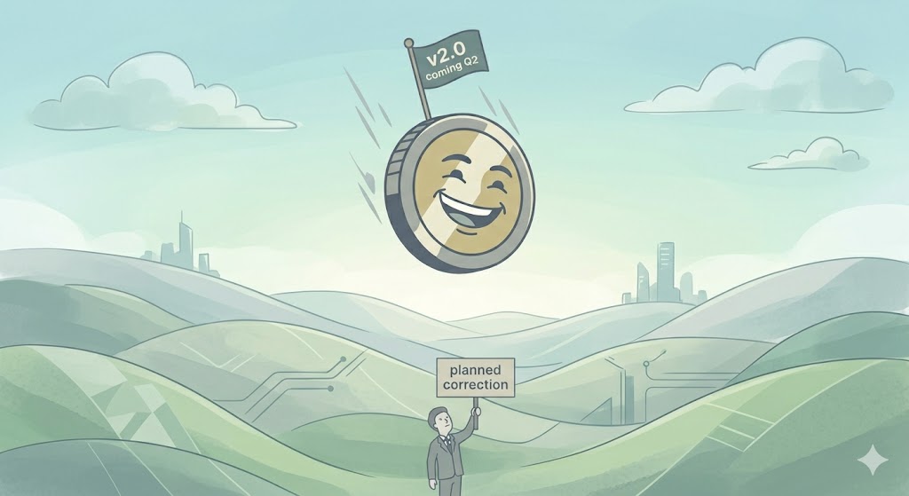 Coin fällt 94% – Entwickler sprechen von „planmäßiger Wertkorrektur"