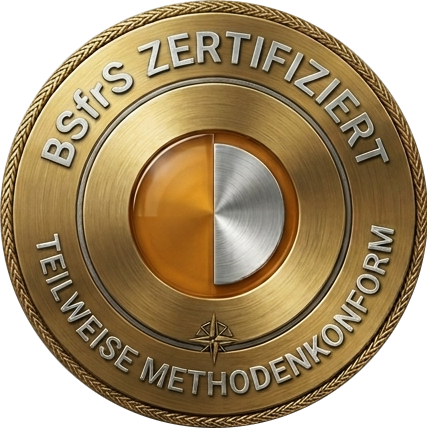 Zertifikat: Teilweise methodenkonform